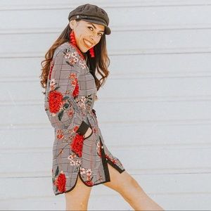 Dresses - Drawstring Printed Dress Dresses - Drawstring Printed Dress